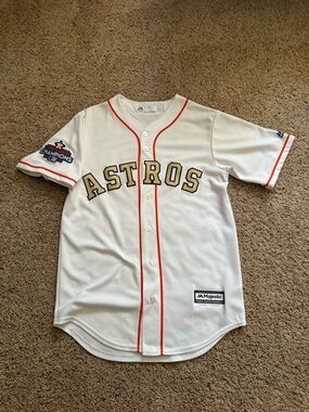 Houston Astros Gold Program World Series Champions Jersey